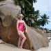 Badeanzug Teenager Rot Seychellen trendy