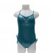 shiny swimsuit Louise metallic turquoise
